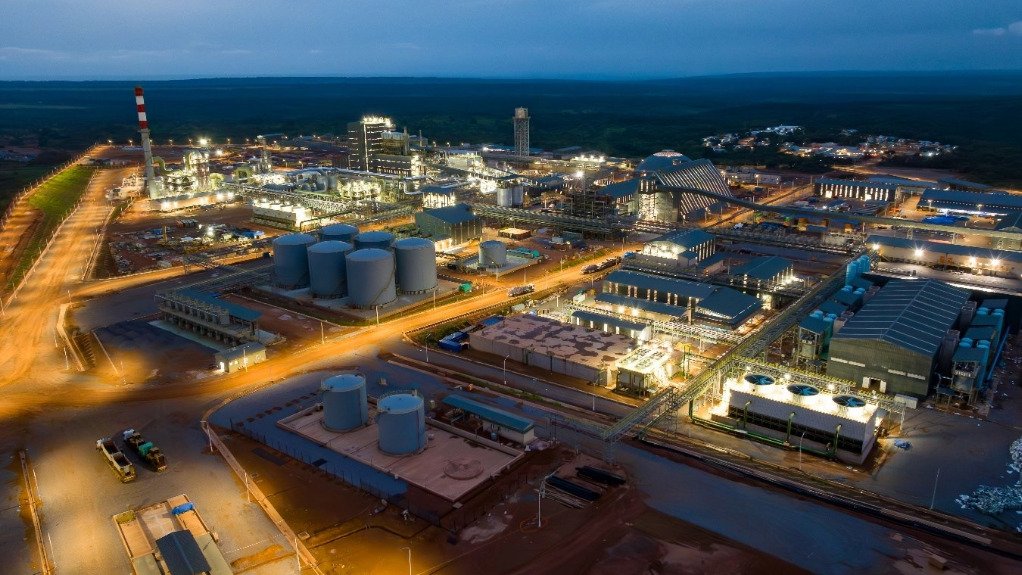 The Kakula mine forms part of the Kamoa-Kakula complex. Pictured is the operation's smelter.