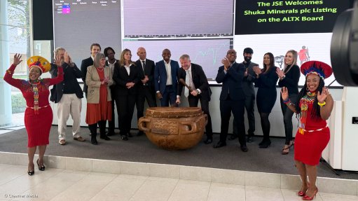 Shuka Minerals' listing on the Johannesburg Stock Exchange.