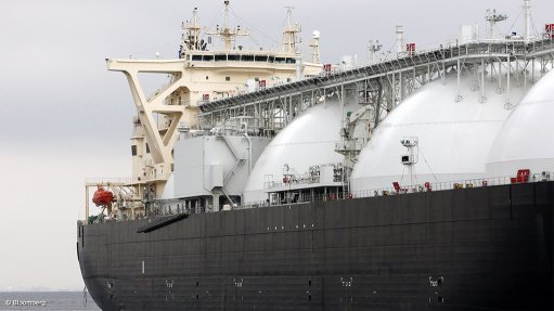 An LNG tanker