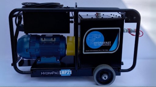 The HydraPac hydraulic power unit. 