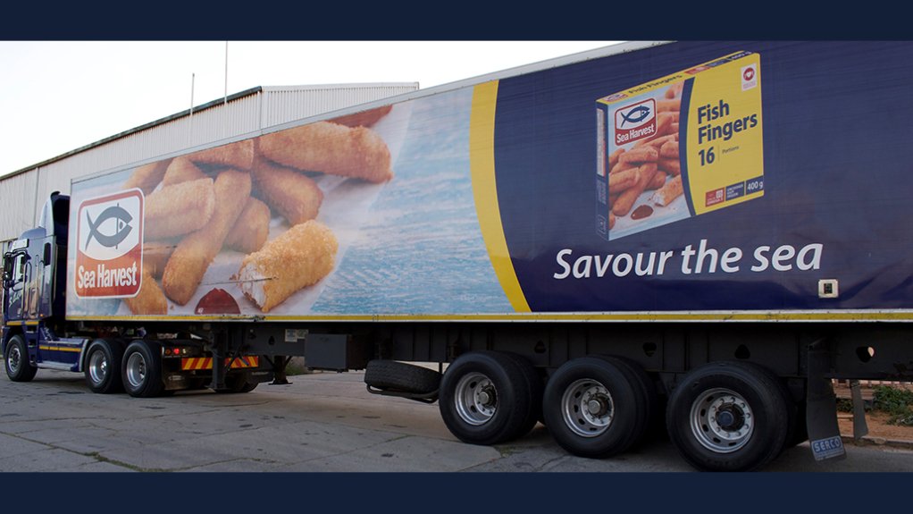 A Sea Harvest branded truck