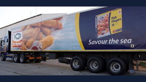 A Sea Harvest branded truck