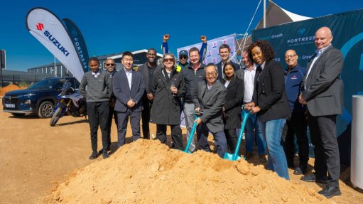 The sod-turning ceremony for the new head office