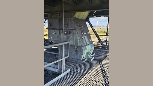 Image of a Weba Chute installation at a coal mine