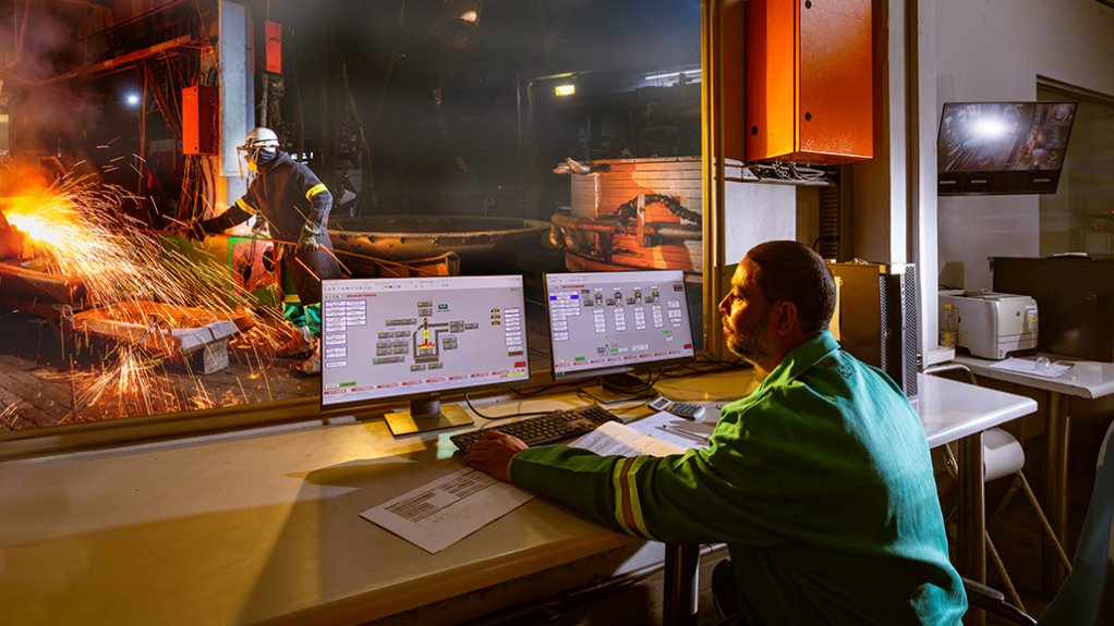 Mintek pyrometallurgy division in action.