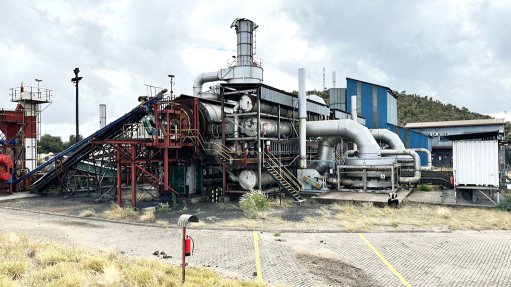 An image of Mantengu's iron beneficiation plant 
