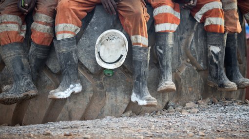 Miners at a gold mine