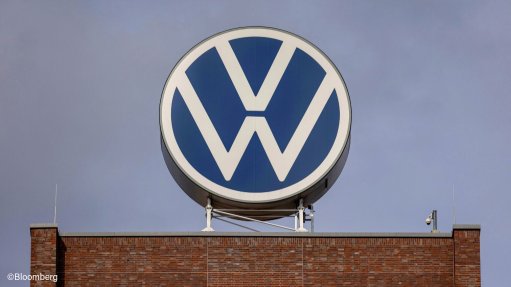 Volkswagen's logo on a building