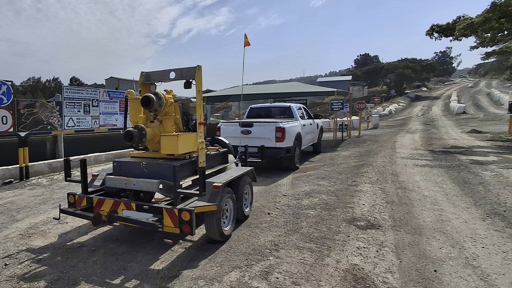 IPR’s KwaZulu-Natal operation maintains a good stockholding of diesel-driven dewatering pumps, including this Atlas Copco PAS150HF, enabling a rapid response to customer needs across the region