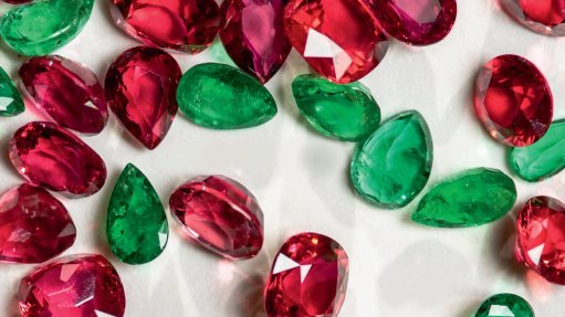 emeralds and rubies