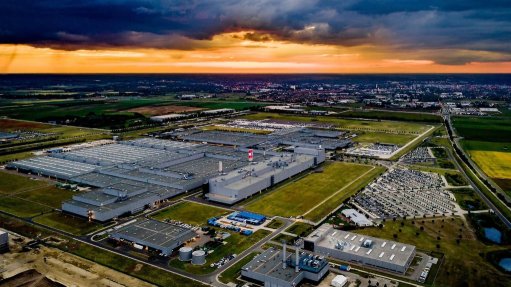 A Mercedes Benz plant in Europe
