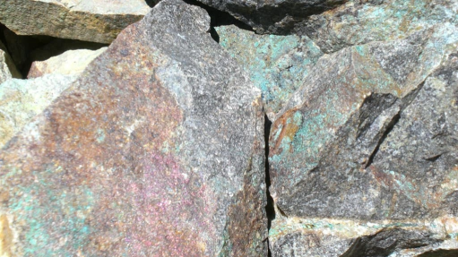 Mineral ore in the area surrounding Cote