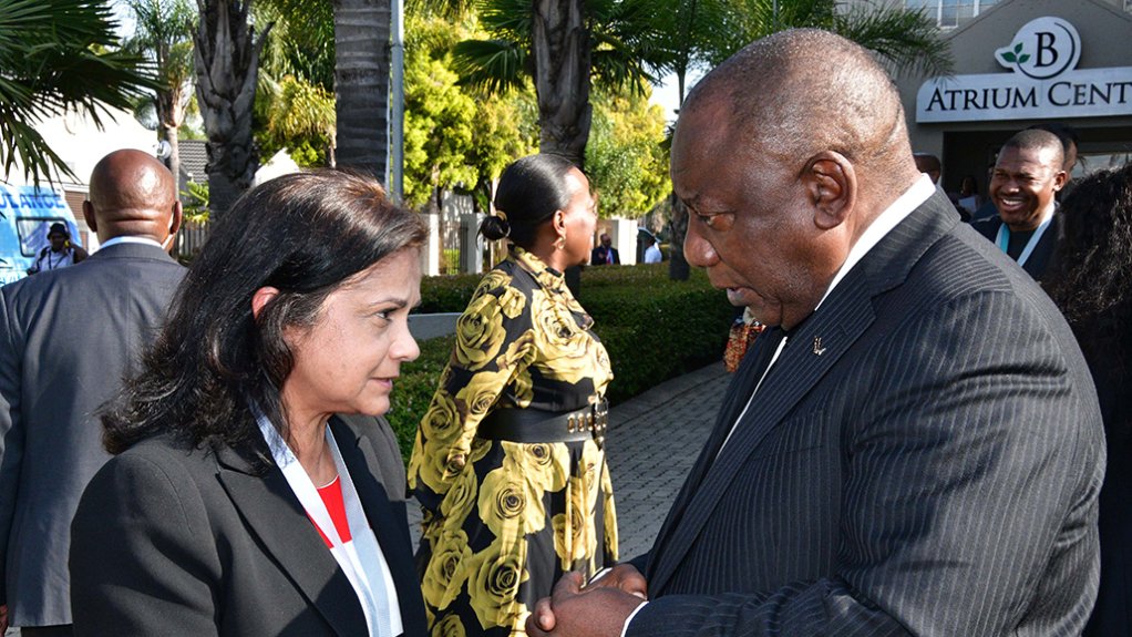 NDPP Shamila Batohi and President Cyril Ramaphosa