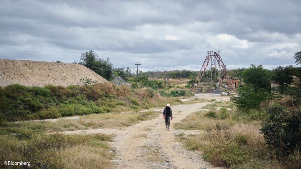 A gold mining operation in Zimbabwe