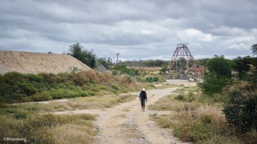 A gold mining operation in Zimbabwe