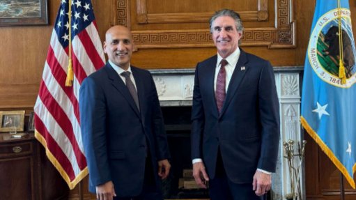 US Secretary of the Department of Interior Doug Burgum and Dateline MD Stephen Baghdadi.
