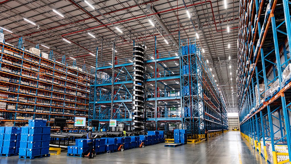 The multilevel tower is used for small volume and limited shelf-life items