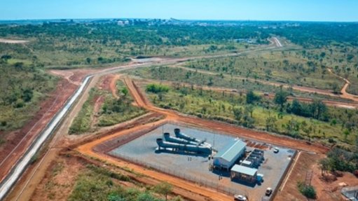 One of the two shaft locations that will be used for the Stage 2 dewatering of the deepest area of the Kakula mine.