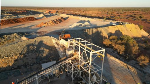 First ore being fed into the crusher on June 11.  