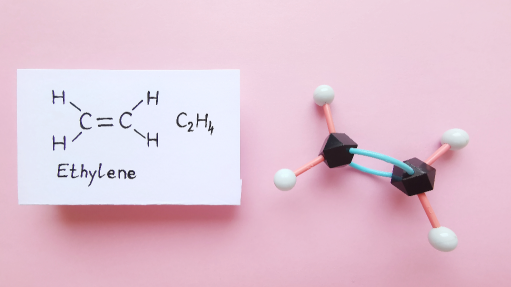 Image of ethylene molecules