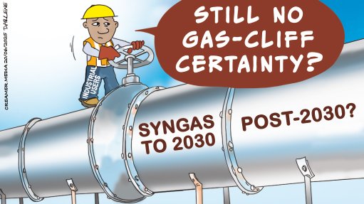 FUTURE IMPERFECT: The immediate threat of the so-called ‘gas cliff’ may be mitigated through a proposed move by Sasol to divert some methane-rich gas, produced synthetically from coal, to industrial consumers until 2030. This will come at a higher cost than current imports from southern Mozambique, but should extend the supply plateau from 2028 to 2030. There is still little certainty what will happen thereafter, though.
