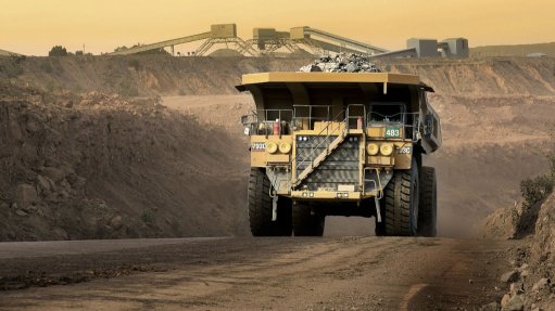 A haul truck at the Jwaneng mine