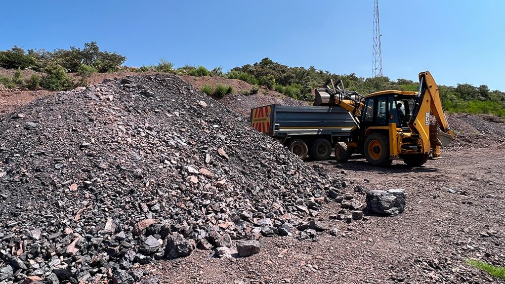 Equipment in use at the K.Hill project in Botswana