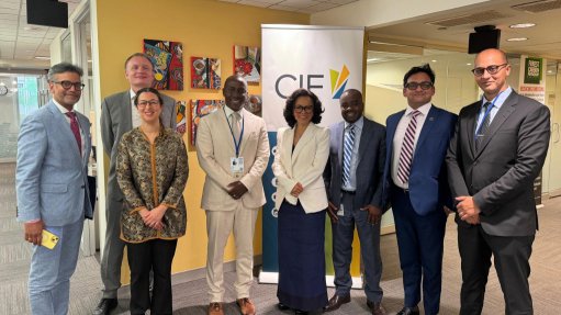 From left: CIF external relations and partnerships lead Jacob Thoppil; World Bank senior energy economist Dolf Gielen; World Bank senior energy economist Nadia Taobane; NGH2P programme head James Mnyupe; CIF CEO Tariye Gbadegesin; CIF climate resilience programs lead Emmanuel Kouadio; CIF industry specialist Siddharth Dasgupta; and ALSF chief legal counsel Gadi Taj Ndahumba pictured during World Bank Spring meetings on April 24