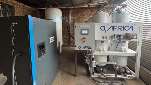 The above image depicts O2Africa's Pressure Swing Adsorption system 