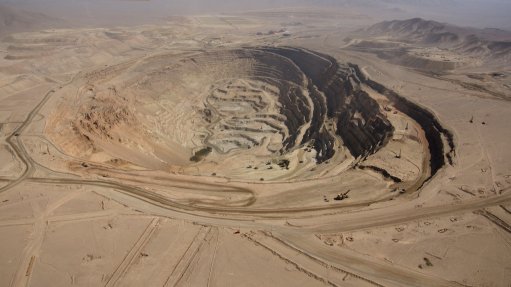 Vista aérea de la Mina Radomiro Tomic