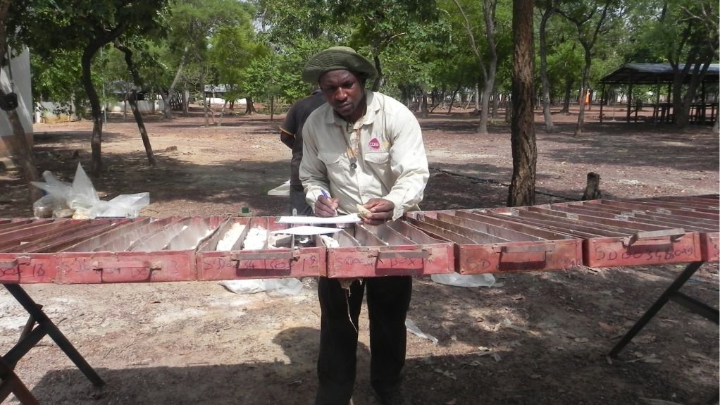 Tests being carried out on samples and catagorised