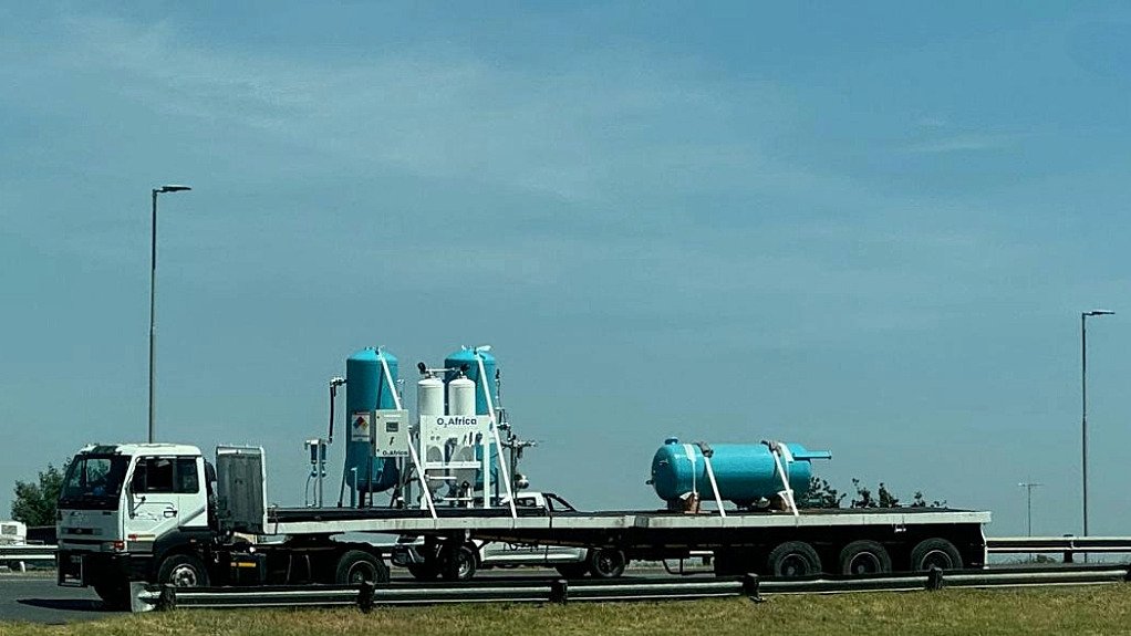 The above image depicts the the O2Africa PSA system being transported