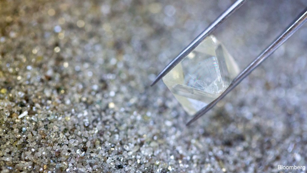 An image of an uncut diamond