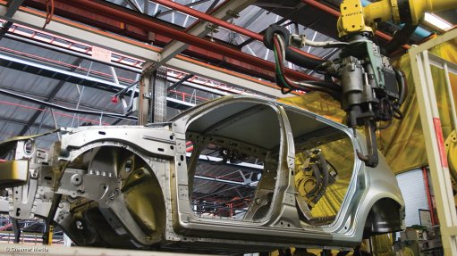 A vehicle assembly plant