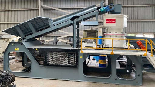 A Marsay Equipment small mobile crushing and screening plant 