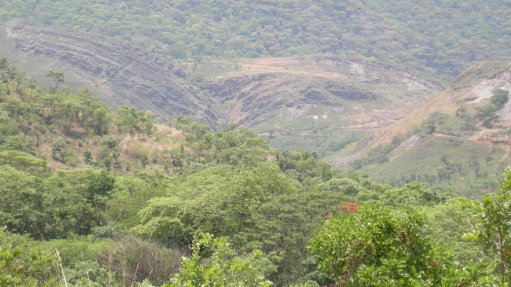 A photo of the Roen Formation which is being prospected in the DRC