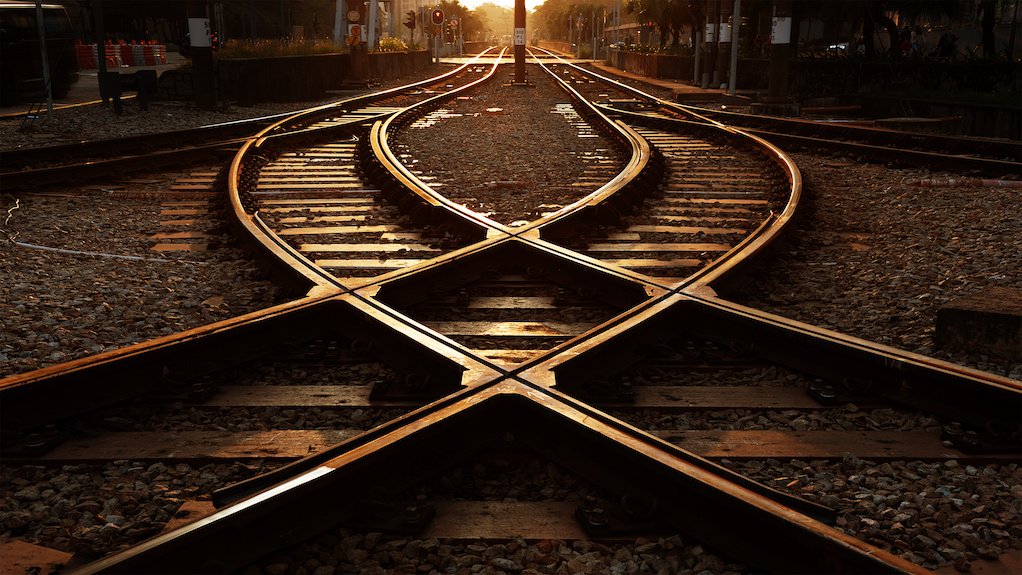 Image of railway track interchange