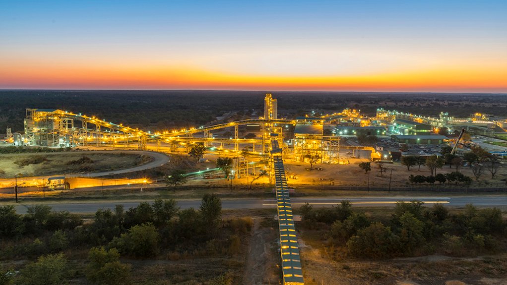 sunrise over Zimplats mine