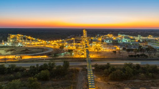 sunrise over Zimplats mine