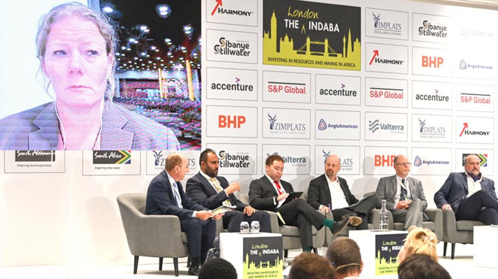 Sydney University Associate Professor Dr Lauren Johnston on screen top left at London Indaba.