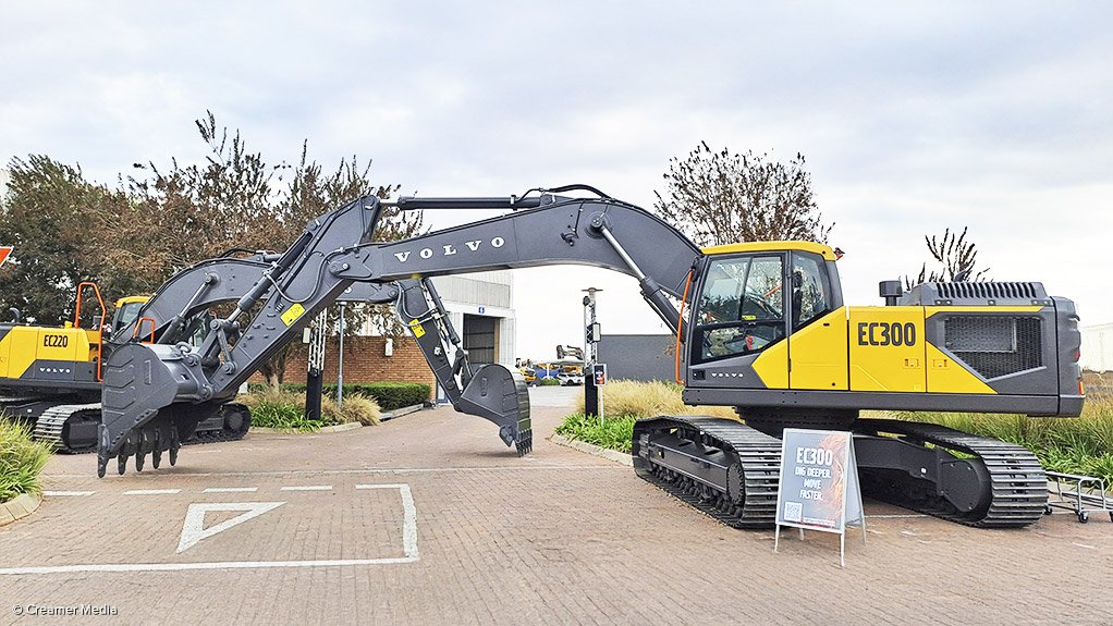 An image of the new Volvo excavators