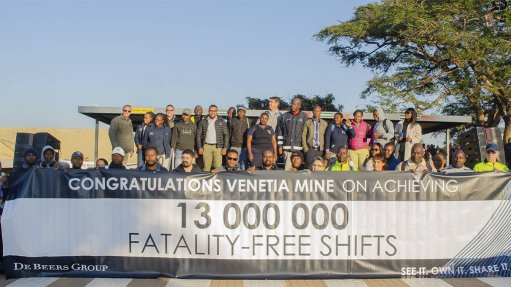 De Beers Group Venetia mine celebrates 13 million fatality-free shifts