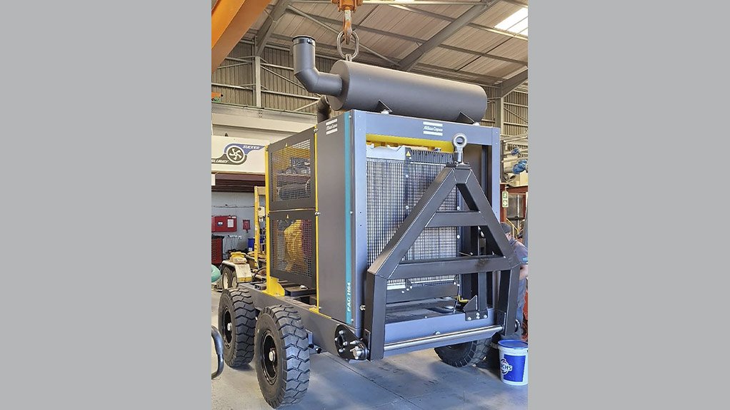 Drawing on its extensive experience, IPR builds customised diesel-driven pump sets like this one featuring an Atlas Copco PAC H64