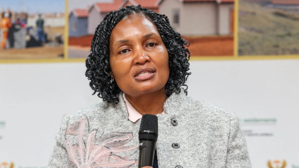 Minister of Human Settlements Thembi Simelane