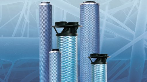 the Donaldson Filtration Synteq XP range of filters on a blue background