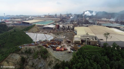 A nickel mine in Indonesia
