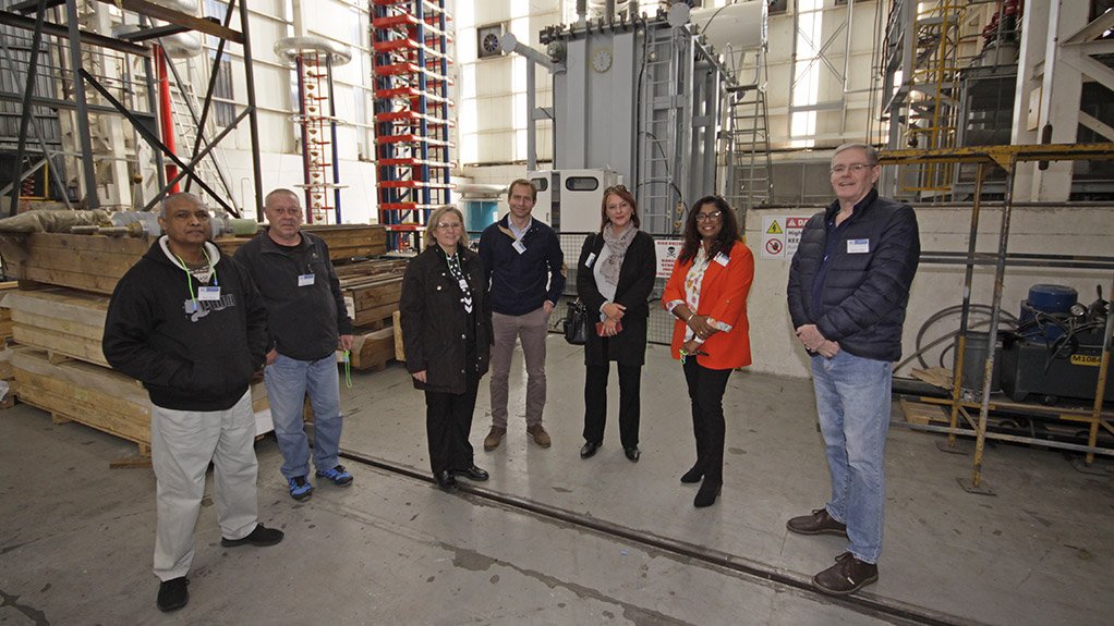 An image of the transformer test lab on the Actom Open Day