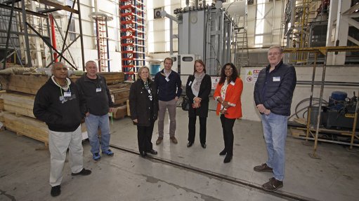 An image of the transformer test lab on the Actom Open Day