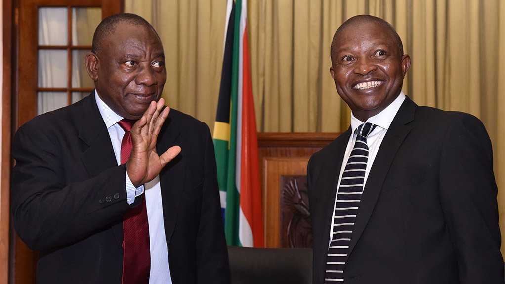President Cyril Ramaphosa and former Deputy President David Mabuza