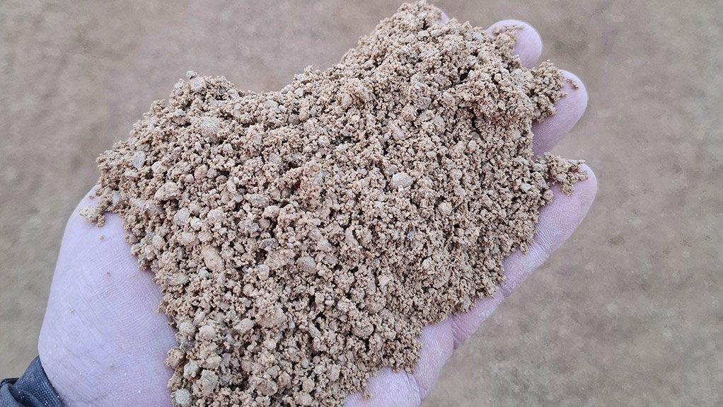Limestone pebbles crushed down for manufactured sand products